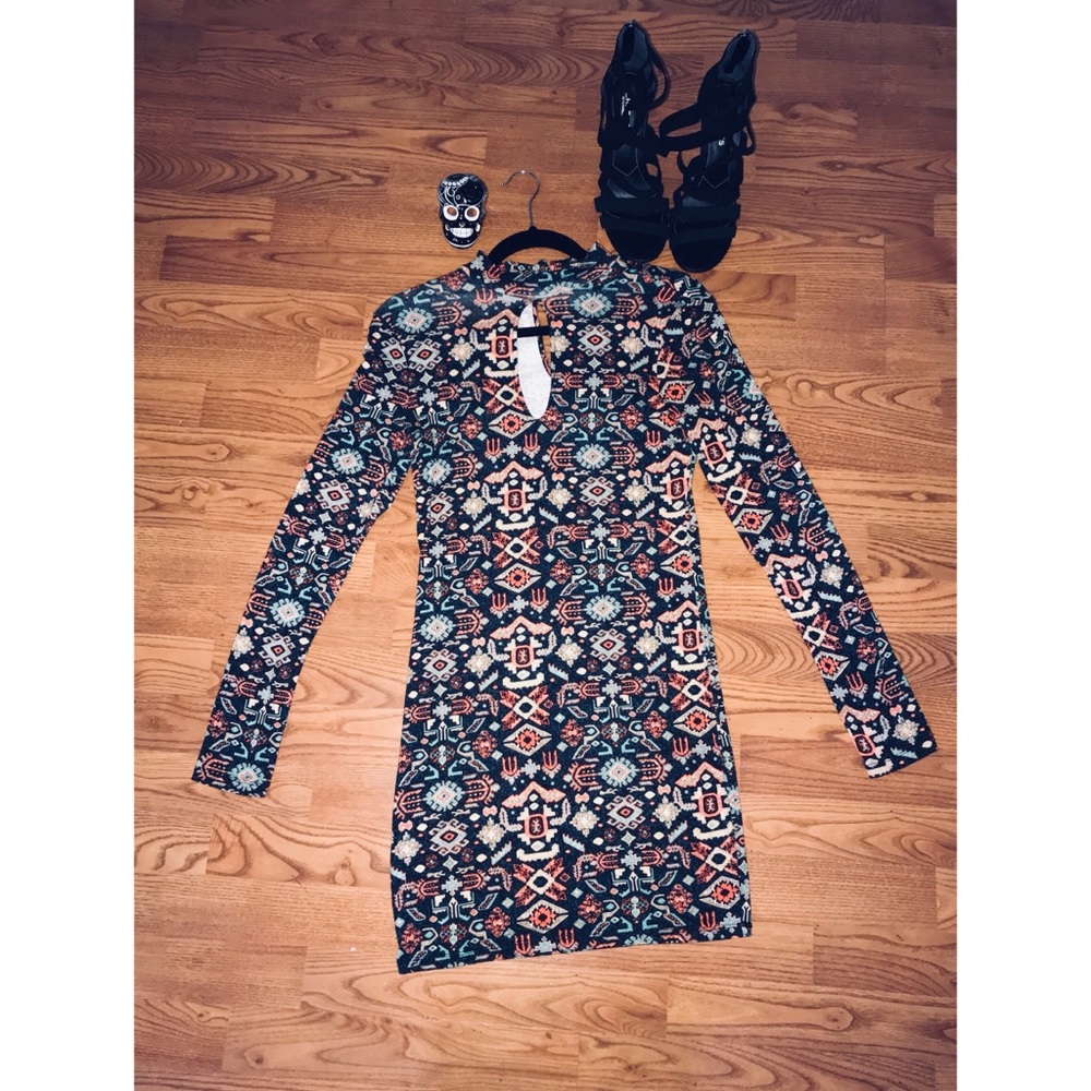 Forever 21 Body-con Aztec Print Dress